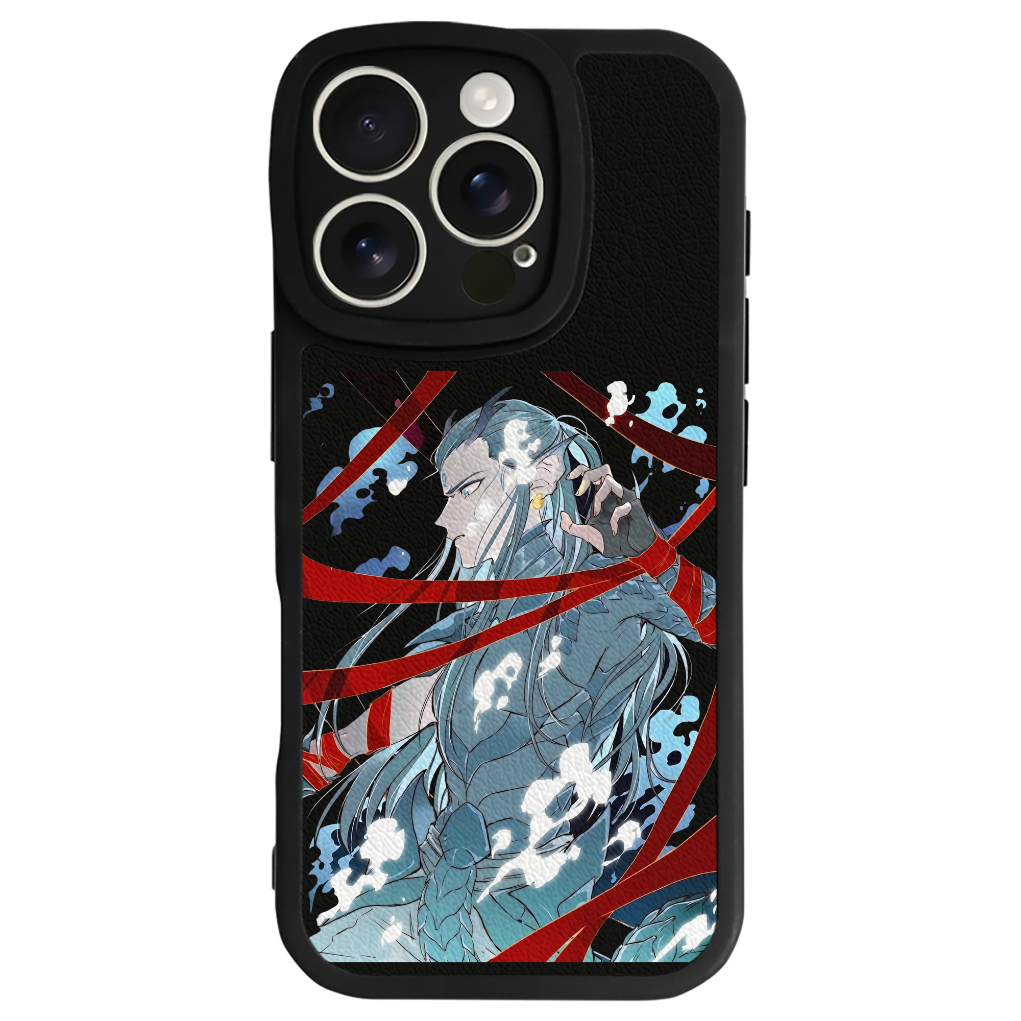 （画像用） Ne Zha 2 ナタ 魔童の大暴れ 【iPhone 16シリーズ対応】シリコンスマホケース（レザー調） 材質：シリコン